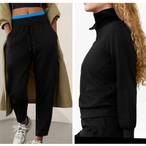 New ATHLETA Allure Sweatshirt and Joggers SET